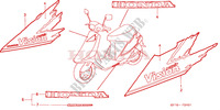 FLEJE(2) para Honda VISION  50 MOPED 1993