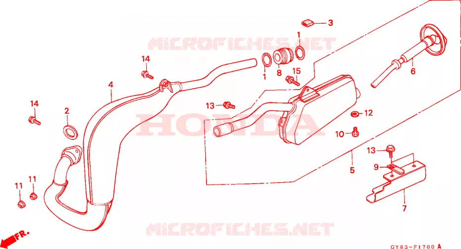 CAMARA DE EXPANSION Honda MOTO 75 CRM 1989  CRM75RK
