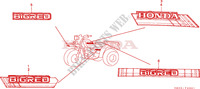 FLEJE/EMBLEMA(2) para Honda ATC 250 BIG RED 1986