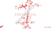EJE DE DIRECCION para Honda FOURTRAX 350 RANCHER 4X4 Electric Shift 2000