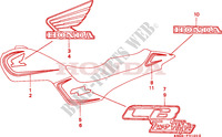 FLEJE/MARCA(1) para Honda CB 250 TWO FIFTY PAYO 1994