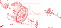 RUEDA TRASERA para Honda NSR 125 R 2001