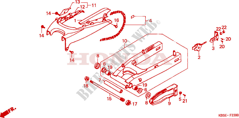 Kit De Reparación De Cilindro Maestro trasera para Honda NSR 125 R 2001