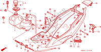CUBIERTA LATERAL/TANQUE DE ACEITE para Honda NSR 125 R 1993
