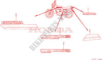 FLEJE/EMBLEMA(CB125TDC) para Honda CB 125 TWIN 1982