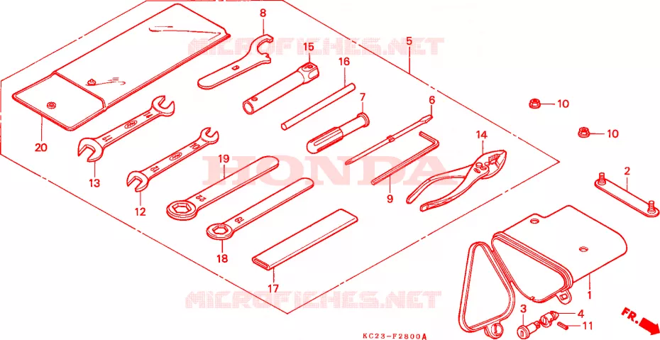 HERRAMIENTAS Honda MOTO 125 CM 1990  CM125CJ
