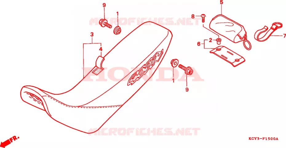 ASIENTO Honda MOTO 400 XR 2000  XR400RY