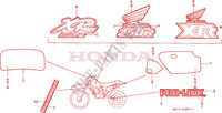 EMBLEMA/MARCA (XR250RJ/RK/RL/RM) para Honda XR 250 R 1991