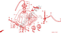TANQUE DE COMBUSTIBLE(2) para Honda XR 100 2000