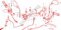 PALANCA DE MANIJA/INTERRUPTOR/CABLE(CBR125R/RS/RW5/RW6/RW8) para Honda CBR 125 BLEU 2005