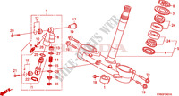 VASTAGO DE DIRECCION(CRF250R8/9)/AMORT. DIRECCION para Honda CRF 250 R RED 2008