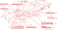 FLEJE/MARCA(4) para Honda NSR 125 R 1989