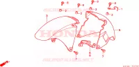 GUARDABARROS DELANTERO(2) para Honda NSR 125 R 1989