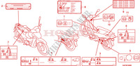 ETIQUETA DE PRECAUCION para Honda INNOVA 125 2012