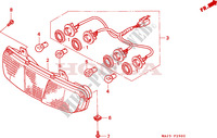 LUZ DE COMBINACION TRAS. para Honda PAN EUROPEAN ST 1100 ABS 1995