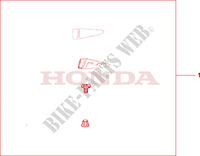 KIT DEFLECTOR DEL ESPEJO para Honda PAN EUROPEAN ST 1100 ABS 2000