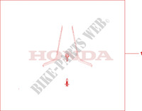 KIT DEFLECTOR LATERAL para Honda PAN EUROPEAN ST 11000 50EME ANNIVERSAIRE 1999