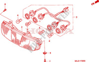 LUZ DE COMBINACION TRAS. para Honda PAN EUROPEAN ST 1100 ABS 2000