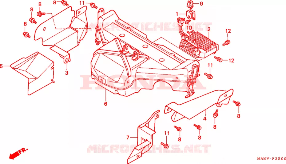 PROTECTOR DE CAMARA Honda MOTO 1500 GOLD-WING 1999  GL1500SEX