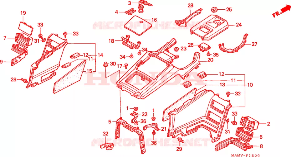 RESGUARDO Honda MOTO 1500 GOLD-WING 2000  GL1500AY