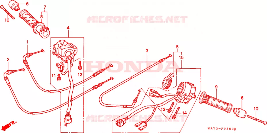 INTERRUPTOR/CABLE Honda MOTO 1100 CBR 2004  CBR1100XX4
