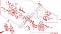 CALIBRADOR DE FRENO DELANTERO DER. (NT650V2/3/4/5) para Honda DEAUVILLE 650 2002