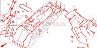 GUARDABARROS TRASERO para Honda XL 1000 VARADERO 2000