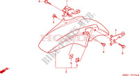 GUARDABARROS DELANTERO (CB600F2/F22/3/4) para Honda CB 600 S HORNET 34HP 2002