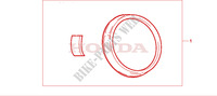 ARO RELOJES CROMADO para Honda CB 600 S HORNET 34HP 2000