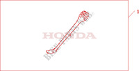 CABALLETE LATERAL CROMADO para Honda GL 1800 GOLD WING ABS 2007