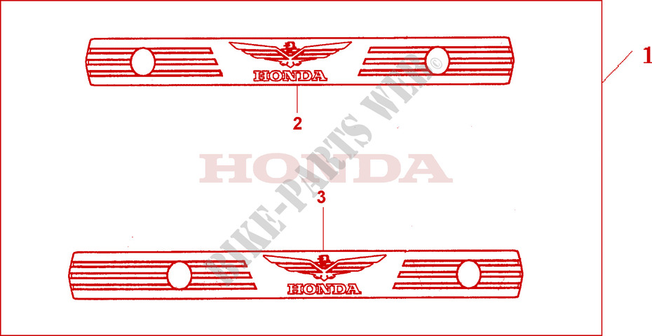 ADORNO CILINDRO para Honda GL 1800 GOLD WING ABS 2003