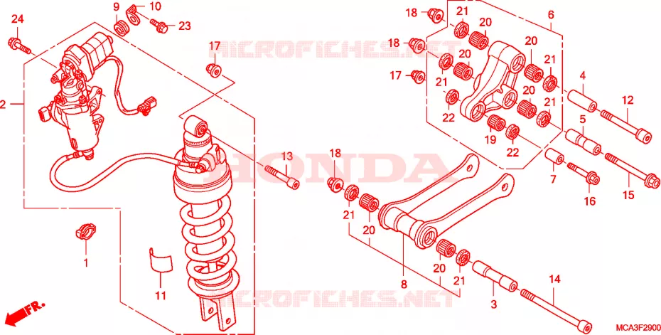 ALMOHADILLA TRASERA Honda MOTO 1800 GOLD-WING 2007  GL18007