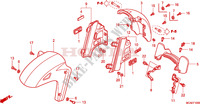 GUARDABARROS DELANTERO para Honda GL 1800 GOLD WING ABS AIR BAG 2009
