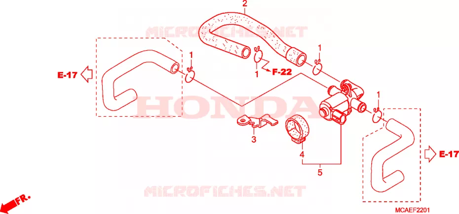 VALVULA DE INYECCION DE AIRE Honda MOTO 1800 GOLD-WING 2009  GL18009