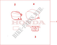 BOLSA DE ASIENTO TRASERO para Honda CB 1100 X11 2001