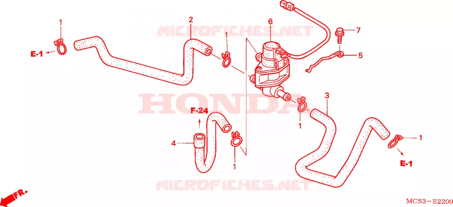 CONTROL INYECCION DE AIRE VALVULA Honda MOTO 1300 PAN-EUROPEAN 2002  ST1300A2