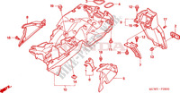 GUARDABARROS TRASERO para Honda VFR 800 VTEC ABS 2006