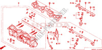 CUERPO MARIPOSA GASES (CBR600RR5/6) para Honda CBR 600 RR MOVISTAR 2006