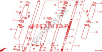 HORQUILLA DELANTERA para Honda SHADOW VT 750 AERO ABS 2008