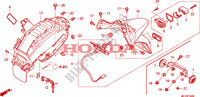 GUARDABARROS TRASERO para Honda 700 DN01 EASY RIDER 2008