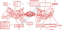 ETIQUETA DE PRECAUCION (CB1300S/SA) para Honda CB 1300 ABS FAIRING 2006