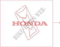 PROTECTOR DEPOSITO LOGO HRC para Honda CBR 1000 RR FIREBLADE 2007
