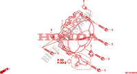 CUBIERTA DE GENERADOR para Honda CBR 600 RR GRAY ORANGE 2011