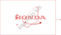 PASO RUEDA FIBRA CARBONO para Honda CBR 600 RR GRAY ORANGE 2011