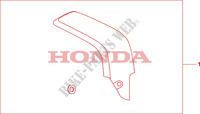 PROTEC.ESCAPE FIBRA CARB. para Honda CBR 600 RR ABS TRICOLORE 2011