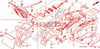 LUZ TRASERA(CBR1000RR8,9/RA9) para Honda CBR 1000 RR FIREBLADE 2008
