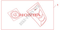 PROT. DEPOSITO Y TAPON GASOLINA para Honda CBR 1000 RR FIREBLADE ABS PRETO 2011
