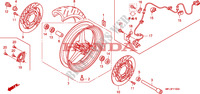 RUEDA DELANTERA para Honda CBR 1000 RR FIREBLADE ABS REPSOL 2011