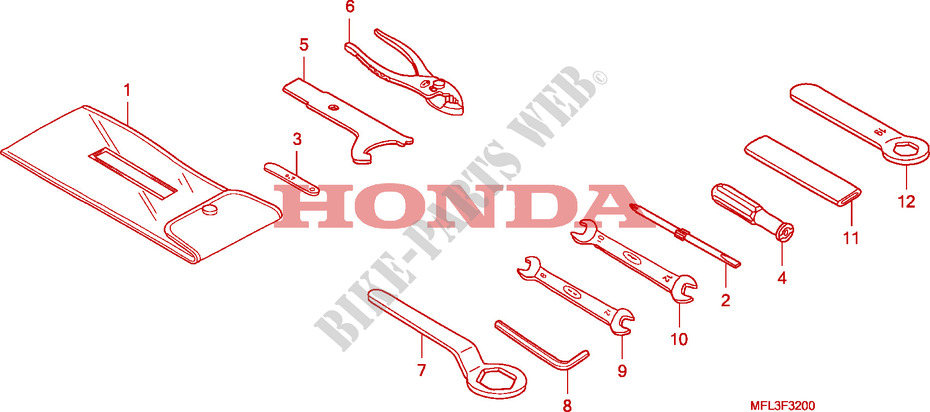 HERRAMIENTAS para Honda CBR 1000 RR FIREBLADE TRICOLOUR 2010