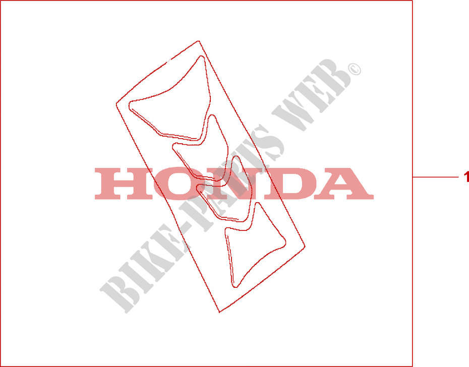 PROTECTOR DEPOSITO LOGO HRC para Honda CBR 1000 RR FIREBLADE 2008